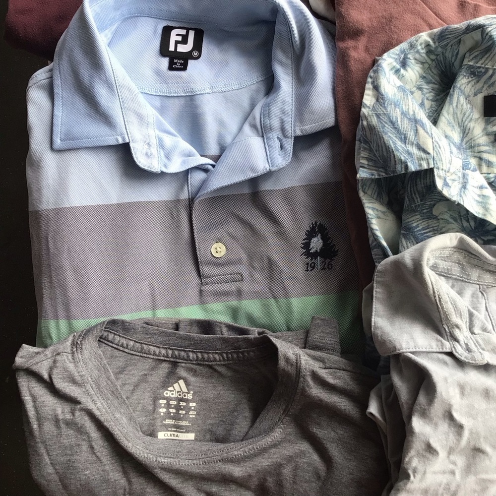 Men’s assorted shirts tshirts polo 1/4 zip small medium USA classic lot - Picture 5 of 6